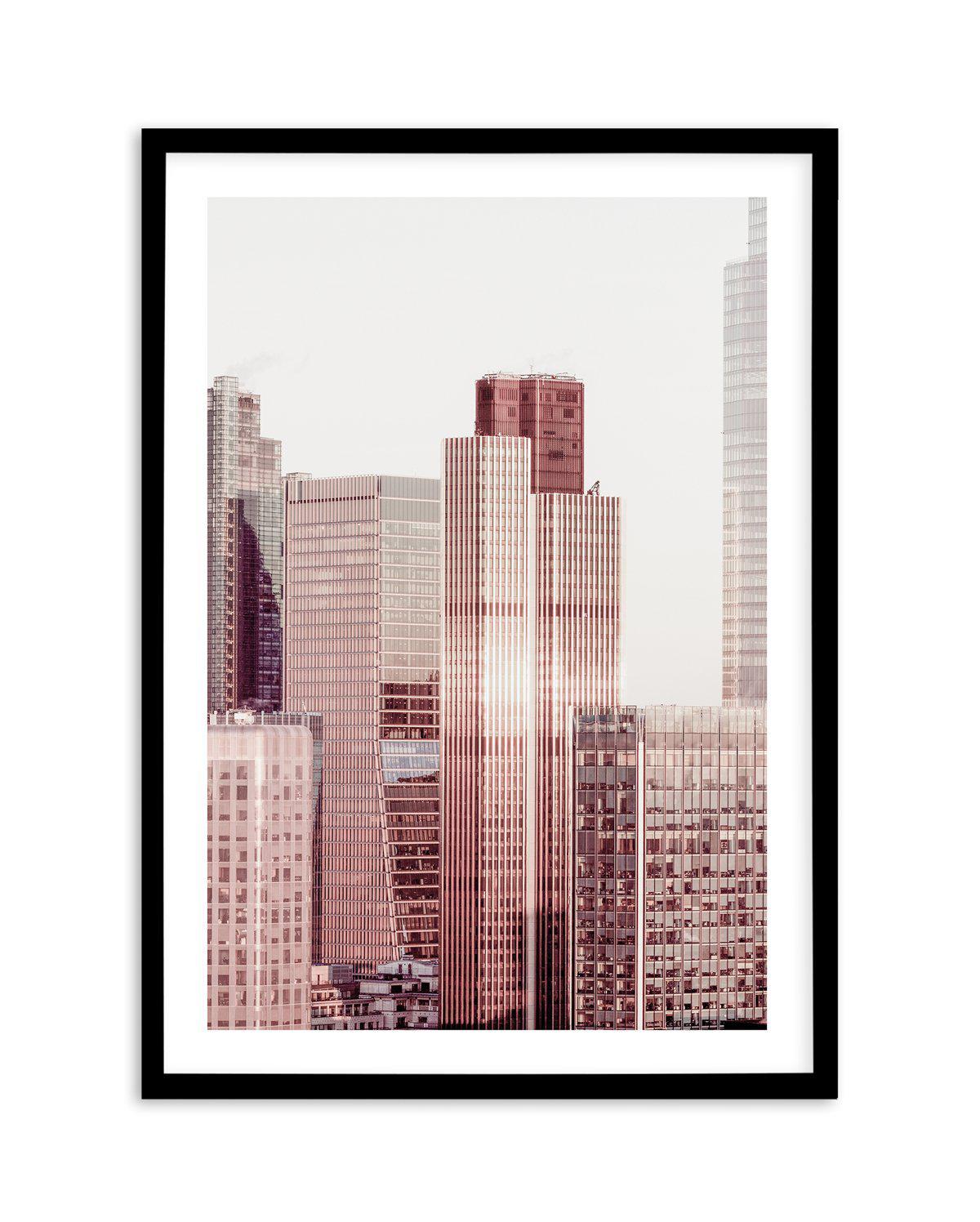 London City I Art Print-PRINT-Olive et Oriel-Olive et Oriel-A5 | 5.8" x 8.3" | 14.8 x 21cm-Black-With White Border-Buy-Australian-Art-Prints-Online-with-Olive-et-Oriel-Your-Artwork-Specialists-Austrailia-Decorate-With-Coastal-Photo-Wall-Art-Prints-From-Our-Beach-House-Artwork-Collection-Fine-Poster-and-Framed-Artwork