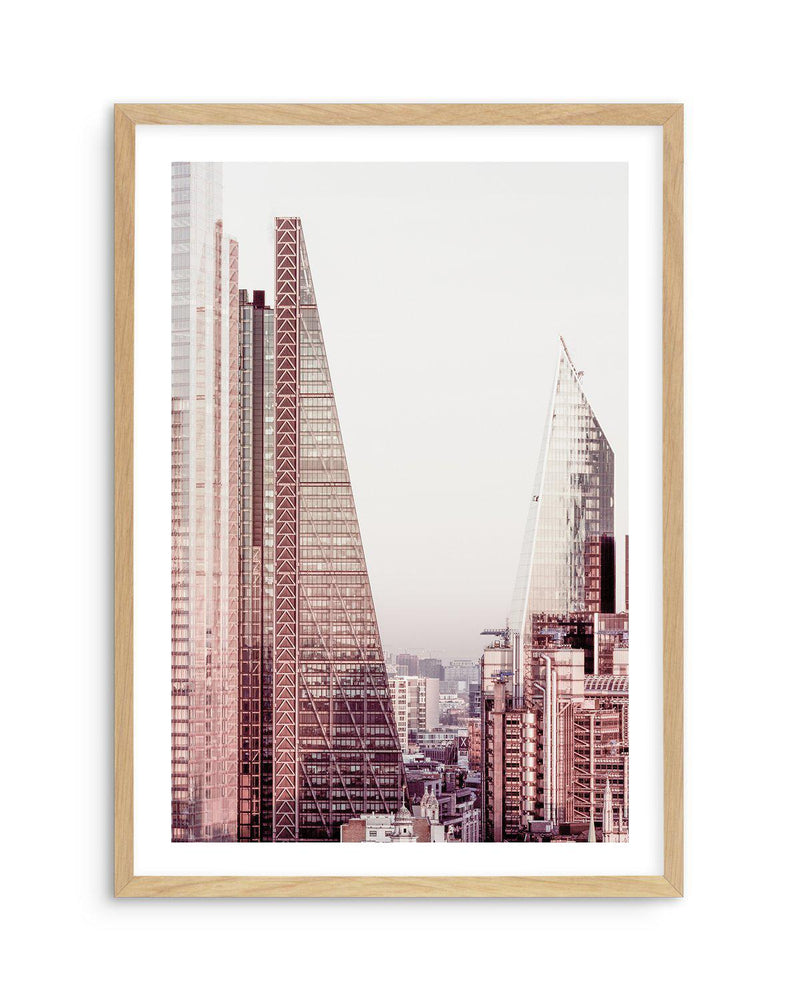 London City II Art Print-PRINT-Olive et Oriel-Olive et Oriel-A5 | 5.8" x 8.3" | 14.8 x 21cm-Oak-With White Border-Buy-Australian-Art-Prints-Online-with-Olive-et-Oriel-Your-Artwork-Specialists-Austrailia-Decorate-With-Coastal-Photo-Wall-Art-Prints-From-Our-Beach-House-Artwork-Collection-Fine-Poster-and-Framed-Artwork