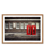 London Phone Booths Art Print-PRINT-Olive et Oriel-Olive et Oriel-Buy-Australian-Art-Prints-Online-with-Olive-et-Oriel-Your-Artwork-Specialists-Austrailia-Decorate-With-Coastal-Photo-Wall-Art-Prints-From-Our-Beach-House-Artwork-Collection-Fine-Poster-and-Framed-Artwork