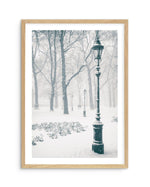London Snow Art Print-PRINT-Olive et Oriel-Olive et Oriel-A5 | 5.8" x 8.3" | 14.8 x 21cm-Oak-With White Border-Buy-Australian-Art-Prints-Online-with-Olive-et-Oriel-Your-Artwork-Specialists-Austrailia-Decorate-With-Coastal-Photo-Wall-Art-Prints-From-Our-Beach-House-Artwork-Collection-Fine-Poster-and-Framed-Artwork