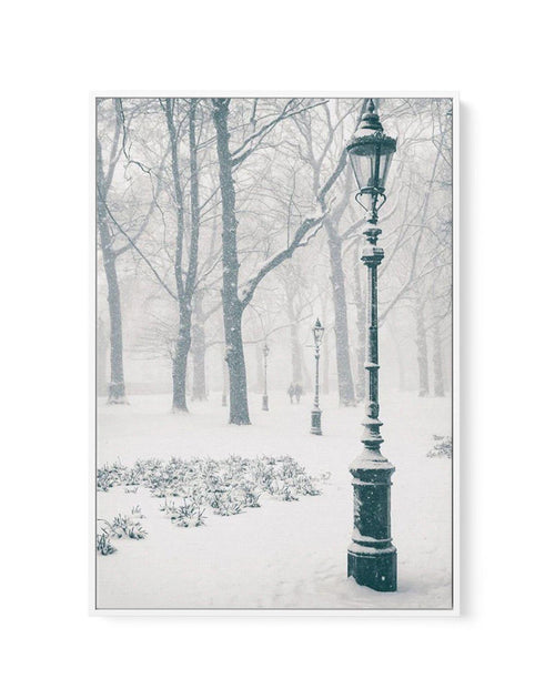 London Snow | Framed Canvas-CANVAS-You can shop wall art online with Olive et Oriel for everything from abstract art to fun kids wall art. Our beautiful modern art prints and canvas art are available from large canvas prints to wall art paintings and our proudly Australian artwork collection offers only the highest quality framed large wall art and canvas art Australia - You can buy fashion photography prints or Hampton print posters and paintings on canvas from Olive et Oriel and have them deli