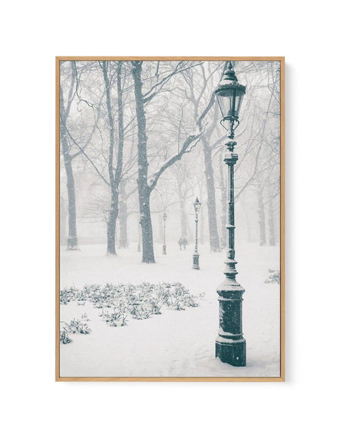 London Snow | Framed Canvas-CANVAS-You can shop wall art online with Olive et Oriel for everything from abstract art to fun kids wall art. Our beautiful modern art prints and canvas art are available from large canvas prints to wall art paintings and our proudly Australian artwork collection offers only the highest quality framed large wall art and canvas art Australia - You can buy fashion photography prints or Hampton print posters and paintings on canvas from Olive et Oriel and have them deli