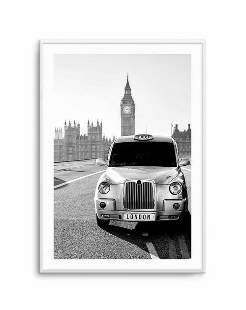 London Taxi Art Print-PRINT-Olive et Oriel-Olive et Oriel-A5 | 5.8" x 8.3" | 14.8 x 21cm-Unframed Art Print-With White Border-Buy-Australian-Art-Prints-Online-with-Olive-et-Oriel-Your-Artwork-Specialists-Austrailia-Decorate-With-Coastal-Photo-Wall-Art-Prints-From-Our-Beach-House-Artwork-Collection-Fine-Poster-and-Framed-Artwork