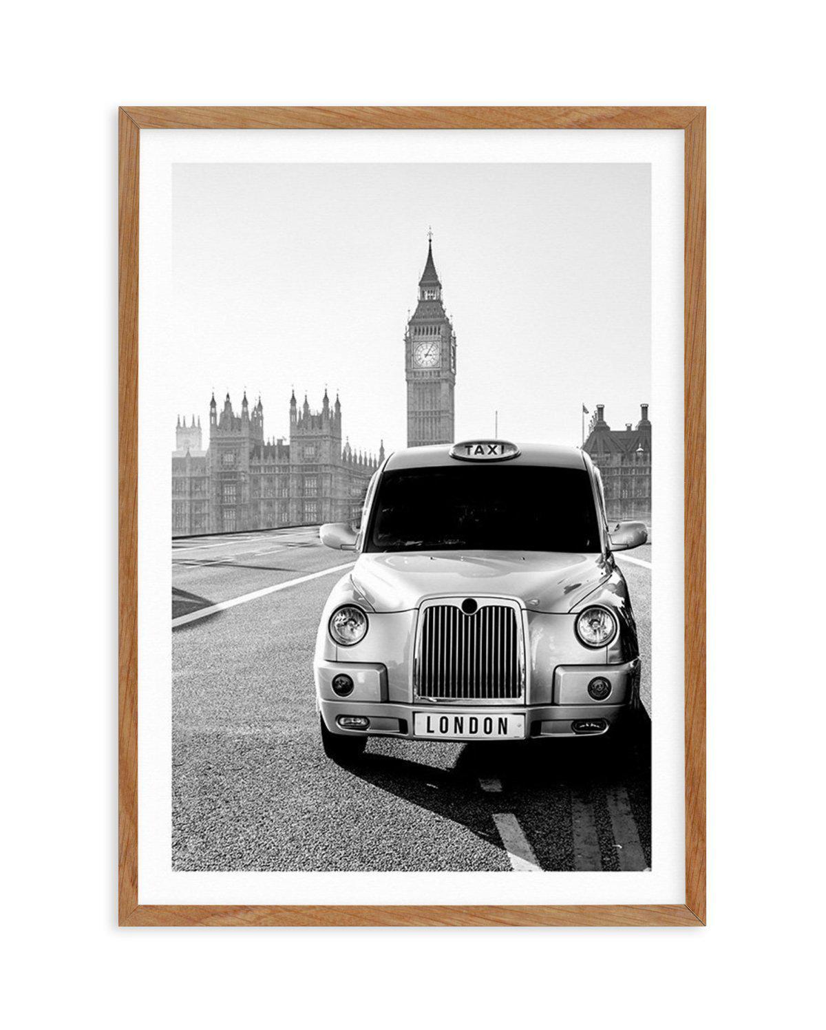 London Taxi Art Print-PRINT-Olive et Oriel-Olive et Oriel-Buy-Australian-Art-Prints-Online-with-Olive-et-Oriel-Your-Artwork-Specialists-Austrailia-Decorate-With-Coastal-Photo-Wall-Art-Prints-From-Our-Beach-House-Artwork-Collection-Fine-Poster-and-Framed-Artwork