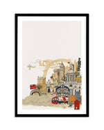 London Town Art Print-PRINT-Olive et Oriel-Olive et Oriel-A5 | 5.8" x 8.3" | 14.8 x 21cm-Black-With White Border-Buy-Australian-Art-Prints-Online-with-Olive-et-Oriel-Your-Artwork-Specialists-Austrailia-Decorate-With-Coastal-Photo-Wall-Art-Prints-From-Our-Beach-House-Artwork-Collection-Fine-Poster-and-Framed-Artwork