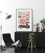 London Traffic Art Print-PRINT-Olive et Oriel-Olive et Oriel-Buy-Australian-Art-Prints-Online-with-Olive-et-Oriel-Your-Artwork-Specialists-Austrailia-Decorate-With-Coastal-Photo-Wall-Art-Prints-From-Our-Beach-House-Artwork-Collection-Fine-Poster-and-Framed-Artwork