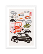London Traffic Art Print-PRINT-Olive et Oriel-Olive et Oriel-A5 | 5.8" x 8.3" | 14.8 x 21cm-White-With White Border-Buy-Australian-Art-Prints-Online-with-Olive-et-Oriel-Your-Artwork-Specialists-Austrailia-Decorate-With-Coastal-Photo-Wall-Art-Prints-From-Our-Beach-House-Artwork-Collection-Fine-Poster-and-Framed-Artwork