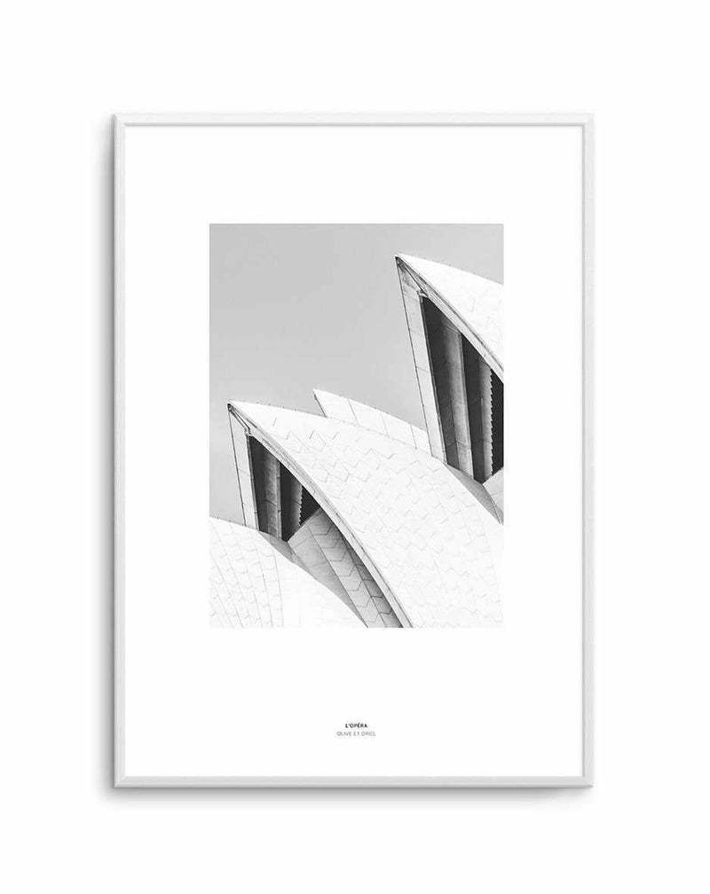 L'Opera House | Sydney Harbour Art Print-PRINT-Olive et Oriel-Olive et Oriel-A4 | 8.3" x 11.7" | 21 x 29.7cm-White-With White Border-Buy-Australian-Art-Prints-Online-with-Olive-et-Oriel-Your-Artwork-Specialists-Austrailia-Decorate-With-Coastal-Photo-Wall-Art-Prints-From-Our-Beach-House-Artwork-Collection-Fine-Poster-and-Framed-Artwork