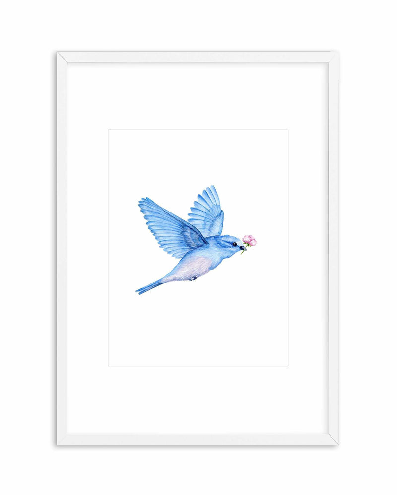 Love Bird I Art Print-PRINT-Olive et Oriel-Olive et Oriel-A5 | 5.8" x 8.3" | 14.8 x 21cm-White-With White Border-Buy-Australian-Art-Prints-Online-with-Olive-et-Oriel-Your-Artwork-Specialists-Austrailia-Decorate-With-Coastal-Photo-Wall-Art-Prints-From-Our-Beach-House-Artwork-Collection-Fine-Poster-and-Framed-Artwork