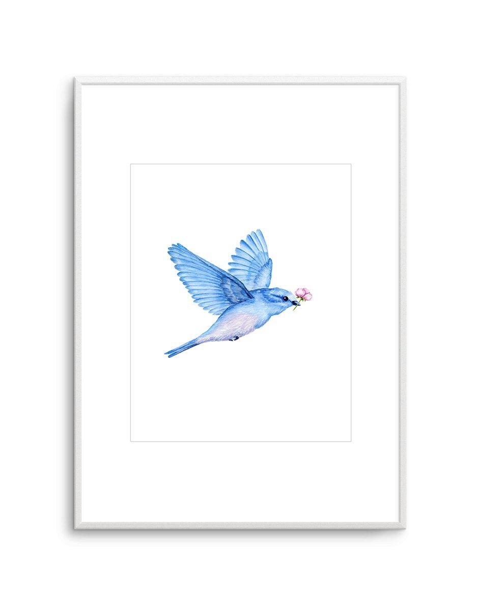 Love Bird I Art Print-PRINT-Olive et Oriel-Olive et Oriel-A5 | 5.8" x 8.3" | 14.8 x 21cm-Unframed Art Print-With White Border-Buy-Australian-Art-Prints-Online-with-Olive-et-Oriel-Your-Artwork-Specialists-Austrailia-Decorate-With-Coastal-Photo-Wall-Art-Prints-From-Our-Beach-House-Artwork-Collection-Fine-Poster-and-Framed-Artwork