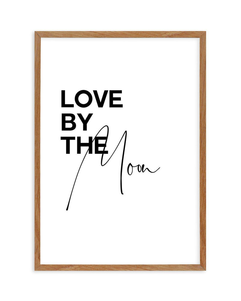 Love By The Moon Art Print-PRINT-Olive et Oriel-Olive et Oriel-50x70 cm | 19.6" x 27.5"-Walnut-With White Border-Buy-Australian-Art-Prints-Online-with-Olive-et-Oriel-Your-Artwork-Specialists-Austrailia-Decorate-With-Coastal-Photo-Wall-Art-Prints-From-Our-Beach-House-Artwork-Collection-Fine-Poster-and-Framed-Artwork