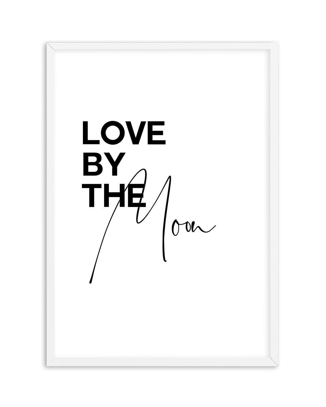 Love By The Moon Art Print-PRINT-Olive et Oriel-Olive et Oriel-A5 | 5.8" x 8.3" | 14.8 x 21cm-White-With White Border-Buy-Australian-Art-Prints-Online-with-Olive-et-Oriel-Your-Artwork-Specialists-Austrailia-Decorate-With-Coastal-Photo-Wall-Art-Prints-From-Our-Beach-House-Artwork-Collection-Fine-Poster-and-Framed-Artwork