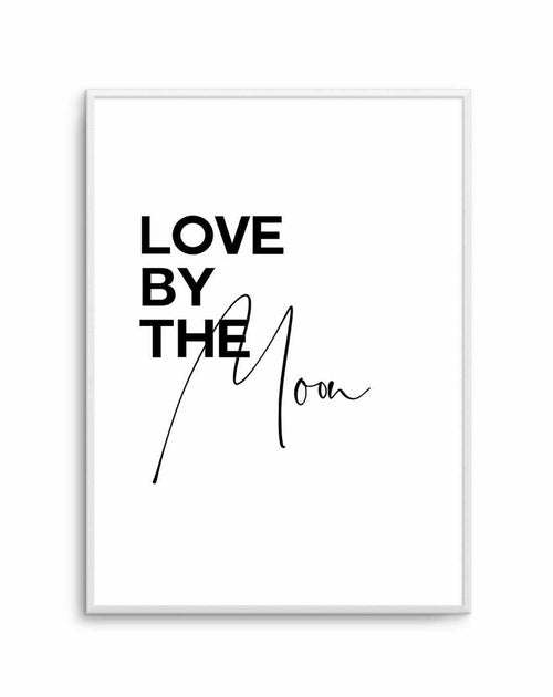 Love By The Moon Art Print-PRINT-Olive et Oriel-Olive et Oriel-A5 | 5.8" x 8.3" | 14.8 x 21cm-Unframed Art Print-With White Border-Buy-Australian-Art-Prints-Online-with-Olive-et-Oriel-Your-Artwork-Specialists-Austrailia-Decorate-With-Coastal-Photo-Wall-Art-Prints-From-Our-Beach-House-Artwork-Collection-Fine-Poster-and-Framed-Artwork
