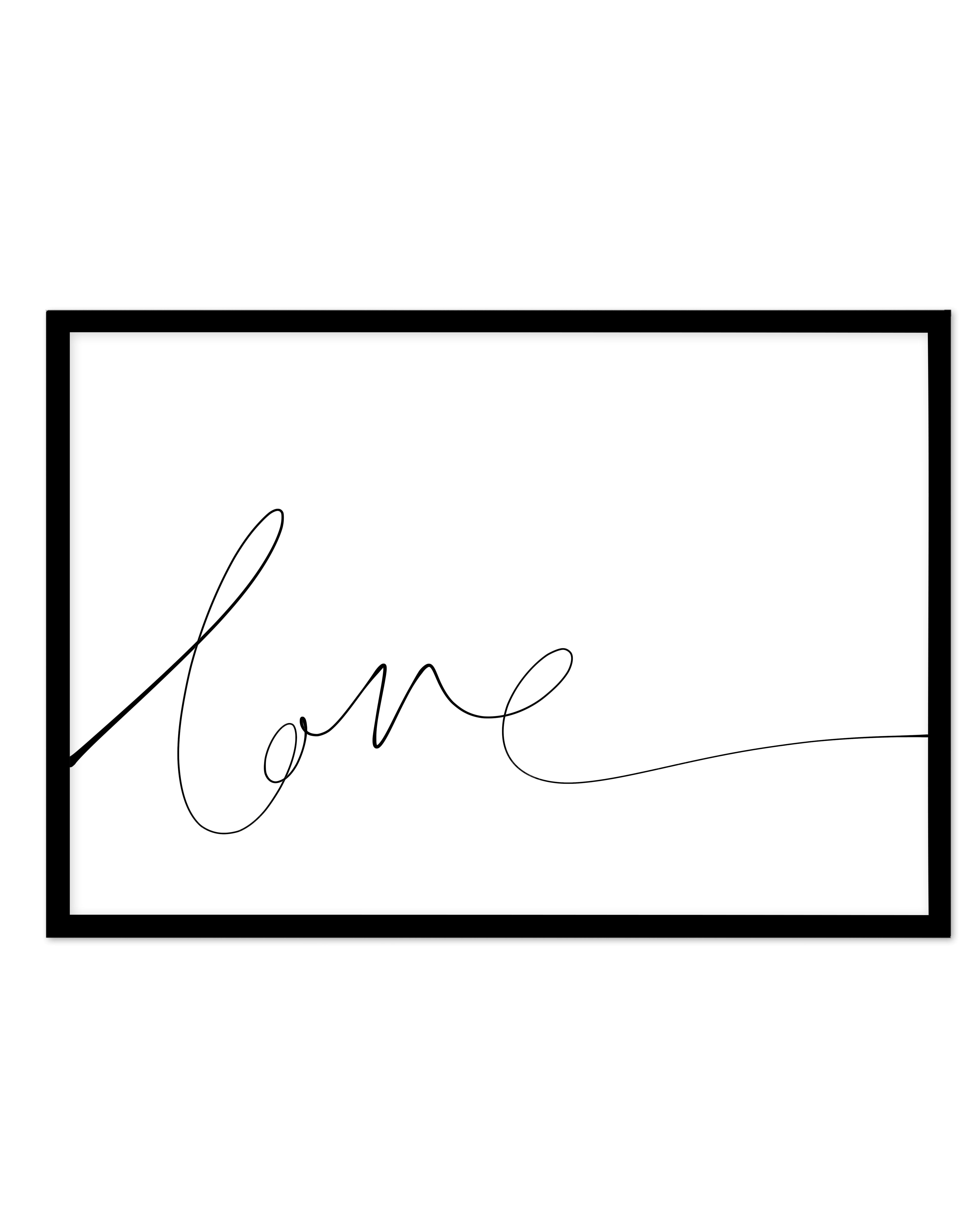 Love | Hand Scripted Art Print-PRINT-Olive et Oriel-Olive et Oriel-A5 | 5.8" x 8.3" | 14.8 x 21cm-Black-Buy-Australian-Art-Prints-Online-with-Olive-et-Oriel-Your-Artwork-Specialists-Austrailia-Decorate-With-Coastal-Photo-Wall-Art-Prints-From-Our-Beach-House-Artwork-Collection-Fine-Poster-and-Framed-Artwork