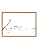 Love | Hand Scripted Art Print-PRINT-Olive et Oriel-Olive et Oriel-50x70 cm | 19.6" x 27.5"-Walnut-Buy-Australian-Art-Prints-Online-with-Olive-et-Oriel-Your-Artwork-Specialists-Austrailia-Decorate-With-Coastal-Photo-Wall-Art-Prints-From-Our-Beach-House-Artwork-Collection-Fine-Poster-and-Framed-Artwork