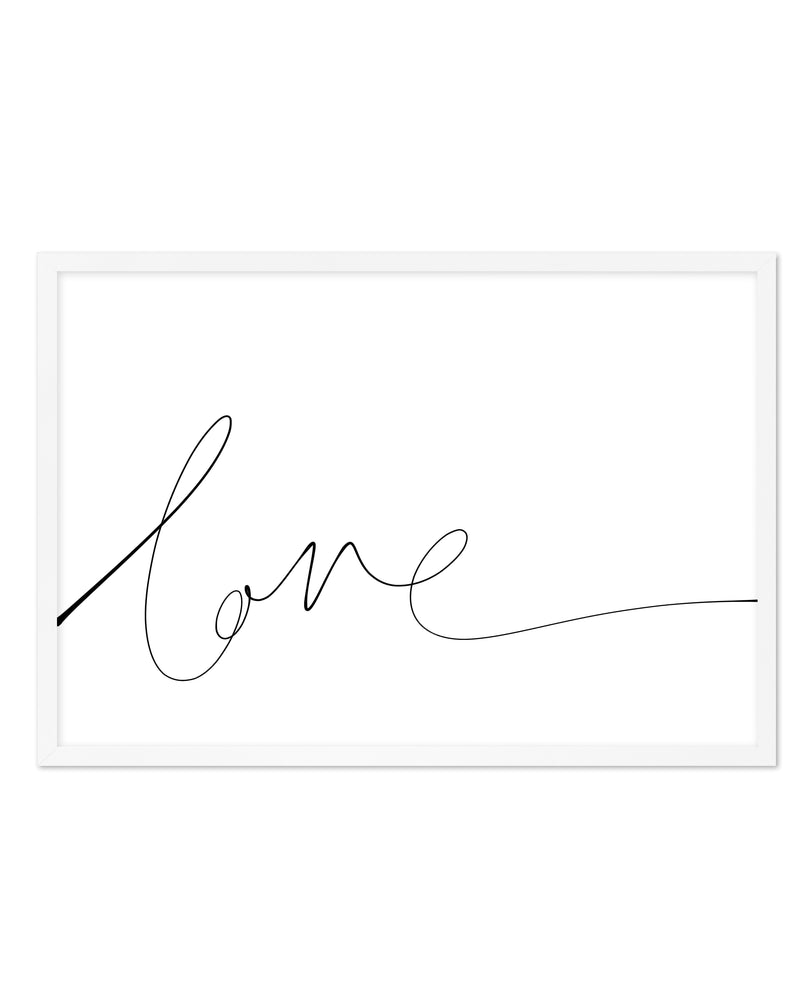 Love | Hand Scripted Art Print-PRINT-Olive et Oriel-Olive et Oriel-A5 | 5.8" x 8.3" | 14.8 x 21cm-White-Buy-Australian-Art-Prints-Online-with-Olive-et-Oriel-Your-Artwork-Specialists-Austrailia-Decorate-With-Coastal-Photo-Wall-Art-Prints-From-Our-Beach-House-Artwork-Collection-Fine-Poster-and-Framed-Artwork