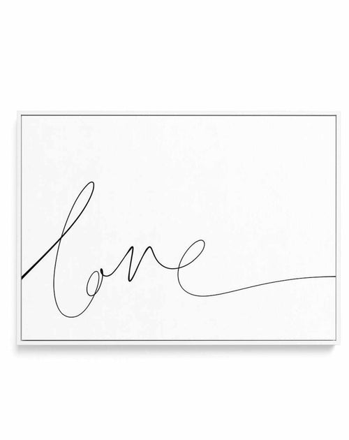 Love | Hand Scripted | Framed Canvas-CANVAS-You can shop wall art online with Olive et Oriel for everything from abstract art to fun kids wall art. Our beautiful modern art prints and canvas art are available from large canvas prints to wall art paintings and our proudly Australian artwork collection offers only the highest quality framed large wall art and canvas art Australia - You can buy fashion photography prints or Hampton print posters and paintings on canvas from Olive et Oriel and have 