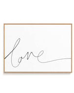 Love | Hand Scripted | Framed Canvas-CANVAS-You can shop wall art online with Olive et Oriel for everything from abstract art to fun kids wall art. Our beautiful modern art prints and canvas art are available from large canvas prints to wall art paintings and our proudly Australian artwork collection offers only the highest quality framed large wall art and canvas art Australia - You can buy fashion photography prints or Hampton print posters and paintings on canvas from Olive et Oriel and have 