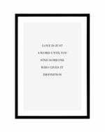 Love Is Art Print-PRINT-Olive et Oriel-Olive et Oriel-A5 | 5.8" x 8.3" | 14.8 x 21cm-Black-With White Border-Buy-Australian-Art-Prints-Online-with-Olive-et-Oriel-Your-Artwork-Specialists-Austrailia-Decorate-With-Coastal-Photo-Wall-Art-Prints-From-Our-Beach-House-Artwork-Collection-Fine-Poster-and-Framed-Artwork