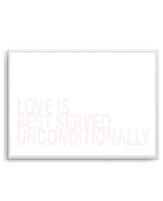 Love Is Best Served Art Print-PRINT-Olive et Oriel-Olive et Oriel-A5 | 5.8" x 8.3" | 14.8 x 21cm-Unframed Art Print-With White Border-Buy-Australian-Art-Prints-Online-with-Olive-et-Oriel-Your-Artwork-Specialists-Austrailia-Decorate-With-Coastal-Photo-Wall-Art-Prints-From-Our-Beach-House-Artwork-Collection-Fine-Poster-and-Framed-Artwork