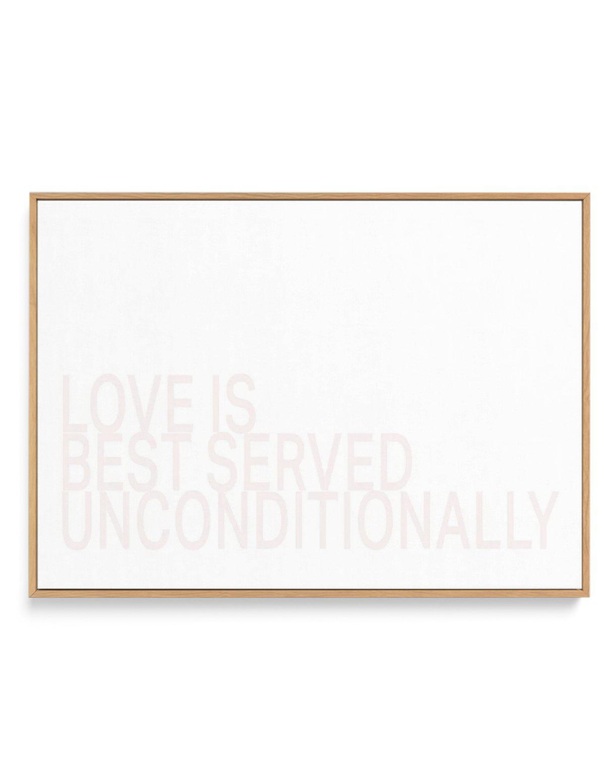 Love Is Best Served | Framed Canvas-CANVAS-You can shop wall art online with Olive et Oriel for everything from abstract art to fun kids wall art. Our beautiful modern art prints and canvas art are available from large canvas prints to wall art paintings and our proudly Australian artwork collection offers only the highest quality framed large wall art and canvas art Australia - You can buy fashion photography prints or Hampton print posters and paintings on canvas from Olive et Oriel and have t