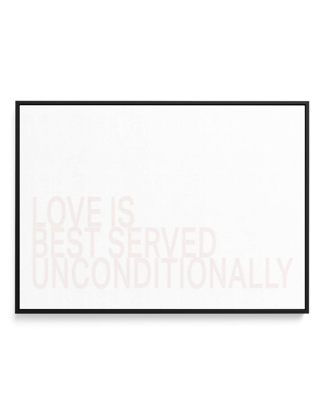 Love Is Best Served | Framed Canvas-CANVAS-You can shop wall art online with Olive et Oriel for everything from abstract art to fun kids wall art. Our beautiful modern art prints and canvas art are available from large canvas prints to wall art paintings and our proudly Australian artwork collection offers only the highest quality framed large wall art and canvas art Australia - You can buy fashion photography prints or Hampton print posters and paintings on canvas from Olive et Oriel and have t