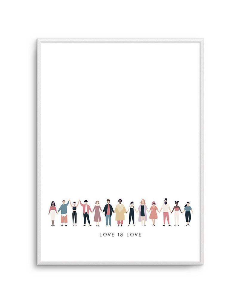 Love Is Love | Human Rights Art Print-PRINT-Olive et Oriel-Olive et Oriel-A5 | 5.8" x 8.3" | 14.8 x 21cm-Unframed Art Print-With White Border-Buy-Australian-Art-Prints-Online-with-Olive-et-Oriel-Your-Artwork-Specialists-Austrailia-Decorate-With-Coastal-Photo-Wall-Art-Prints-From-Our-Beach-House-Artwork-Collection-Fine-Poster-and-Framed-Artwork