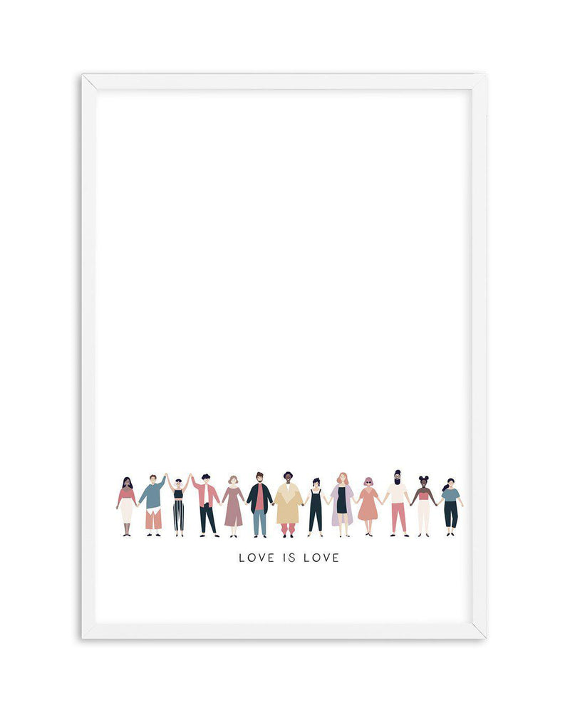 Love Is Love | Human Rights Art Print-PRINT-Olive et Oriel-Olive et Oriel-A5 | 5.8" x 8.3" | 14.8 x 21cm-White-With White Border-Buy-Australian-Art-Prints-Online-with-Olive-et-Oriel-Your-Artwork-Specialists-Austrailia-Decorate-With-Coastal-Photo-Wall-Art-Prints-From-Our-Beach-House-Artwork-Collection-Fine-Poster-and-Framed-Artwork