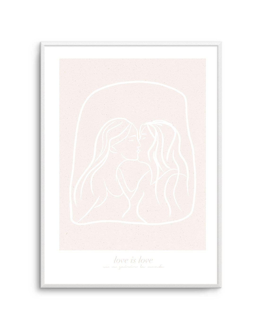 Love Is Love I Art Print-PRINT-Olive et Oriel-Olive et Oriel-A5 | 5.8" x 8.3" | 14.8 x 21cm-Unframed Art Print-With White Border-Buy-Australian-Art-Prints-Online-with-Olive-et-Oriel-Your-Artwork-Specialists-Austrailia-Decorate-With-Coastal-Photo-Wall-Art-Prints-From-Our-Beach-House-Artwork-Collection-Fine-Poster-and-Framed-Artwork