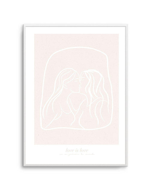 Love Is Love I Art Print-PRINT-Olive et Oriel-Olive et Oriel-A5 | 5.8" x 8.3" | 14.8 x 21cm-Unframed Art Print-With White Border-Buy-Australian-Art-Prints-Online-with-Olive-et-Oriel-Your-Artwork-Specialists-Austrailia-Decorate-With-Coastal-Photo-Wall-Art-Prints-From-Our-Beach-House-Artwork-Collection-Fine-Poster-and-Framed-Artwork