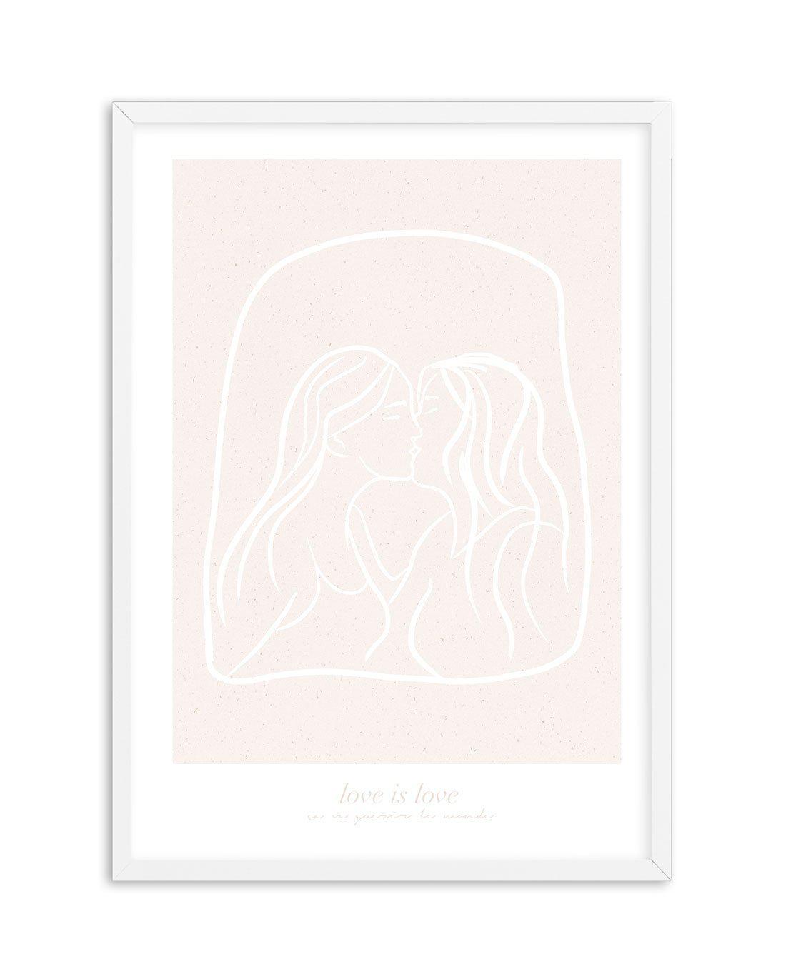 Love Is Love I Art Print-PRINT-Olive et Oriel-Olive et Oriel-A5 | 5.8" x 8.3" | 14.8 x 21cm-White-With White Border-Buy-Australian-Art-Prints-Online-with-Olive-et-Oriel-Your-Artwork-Specialists-Austrailia-Decorate-With-Coastal-Photo-Wall-Art-Prints-From-Our-Beach-House-Artwork-Collection-Fine-Poster-and-Framed-Artwork