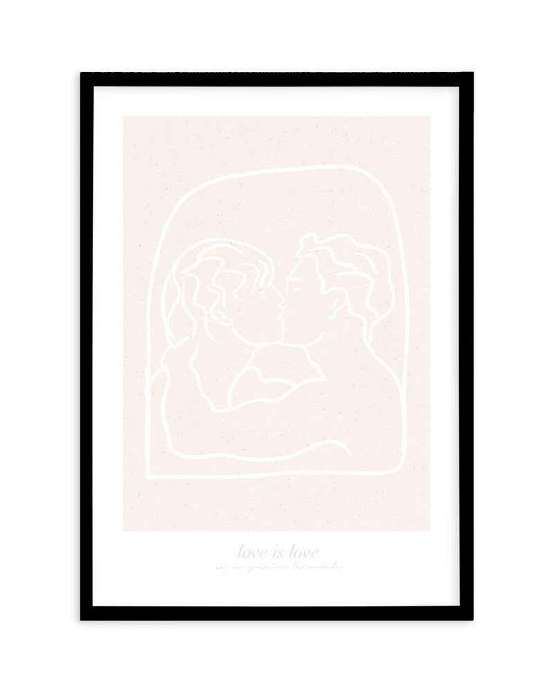 Love Is Love II Art Print-PRINT-Olive et Oriel-Olive et Oriel-A5 | 5.8" x 8.3" | 14.8 x 21cm-Black-With White Border-Buy-Australian-Art-Prints-Online-with-Olive-et-Oriel-Your-Artwork-Specialists-Austrailia-Decorate-With-Coastal-Photo-Wall-Art-Prints-From-Our-Beach-House-Artwork-Collection-Fine-Poster-and-Framed-Artwork