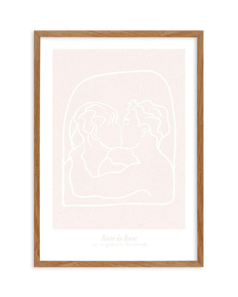 Love Is Love II Art Print-PRINT-Olive et Oriel-Olive et Oriel-50x70 cm | 19.6" x 27.5"-Walnut-With White Border-Buy-Australian-Art-Prints-Online-with-Olive-et-Oriel-Your-Artwork-Specialists-Austrailia-Decorate-With-Coastal-Photo-Wall-Art-Prints-From-Our-Beach-House-Artwork-Collection-Fine-Poster-and-Framed-Artwork
