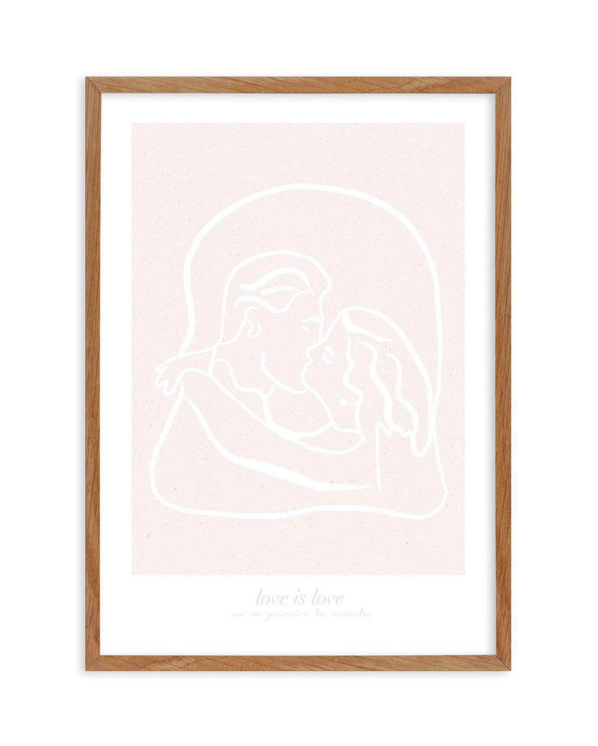 Love Is Love III Art Print-PRINT-Olive et Oriel-Olive et Oriel-50x70 cm | 19.6" x 27.5"-Walnut-With White Border-Buy-Australian-Art-Prints-Online-with-Olive-et-Oriel-Your-Artwork-Specialists-Austrailia-Decorate-With-Coastal-Photo-Wall-Art-Prints-From-Our-Beach-House-Artwork-Collection-Fine-Poster-and-Framed-Artwork