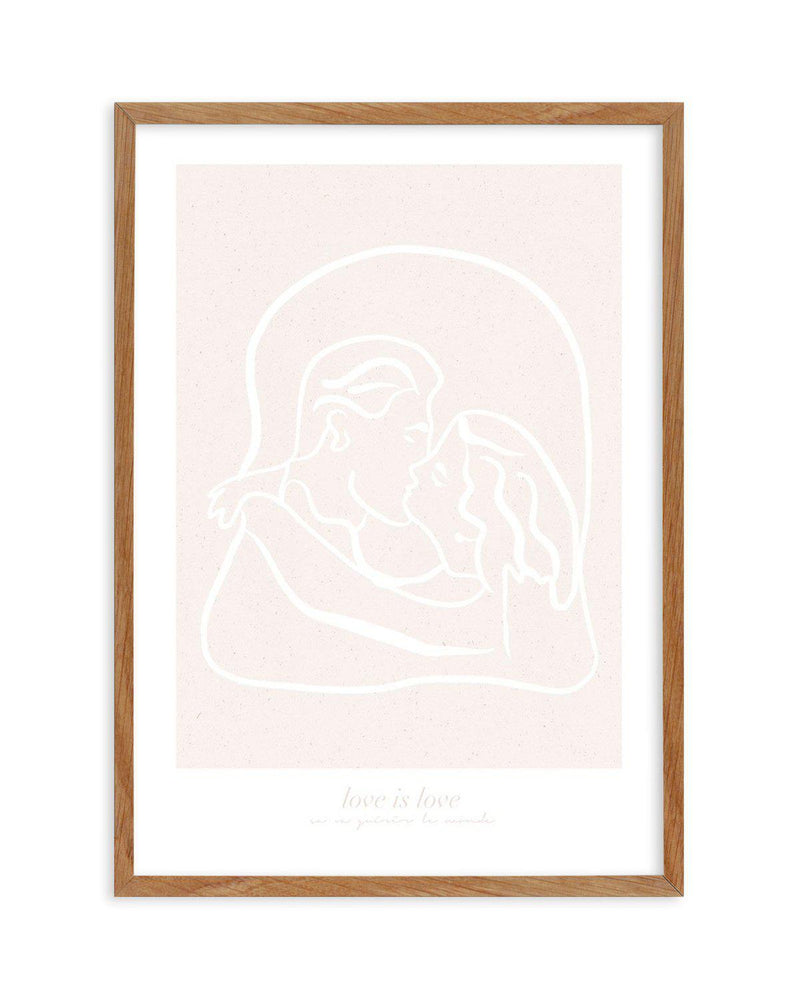 Love Is Love III Art Print-PRINT-Olive et Oriel-Olive et Oriel-50x70 cm | 19.6" x 27.5"-Walnut-With White Border-Buy-Australian-Art-Prints-Online-with-Olive-et-Oriel-Your-Artwork-Specialists-Austrailia-Decorate-With-Coastal-Photo-Wall-Art-Prints-From-Our-Beach-House-Artwork-Collection-Fine-Poster-and-Framed-Artwork