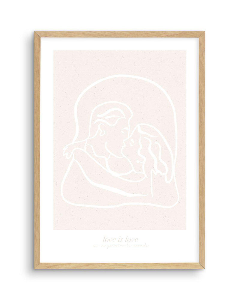Love Is Love III Art Print-PRINT-Olive et Oriel-Olive et Oriel-A5 | 5.8" x 8.3" | 14.8 x 21cm-Oak-With White Border-Buy-Australian-Art-Prints-Online-with-Olive-et-Oriel-Your-Artwork-Specialists-Austrailia-Decorate-With-Coastal-Photo-Wall-Art-Prints-From-Our-Beach-House-Artwork-Collection-Fine-Poster-and-Framed-Artwork