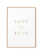 Love Is Love | Rainbow | Framed Canvas-CANVAS-You can shop wall art online with Olive et Oriel for everything from abstract art to fun kids wall art. Our beautiful modern art prints and canvas art are available from large canvas prints to wall art paintings and our proudly Australian artwork collection offers only the highest quality framed large wall art and canvas art Australia - You can buy fashion photography prints or Hampton print posters and paintings on canvas from Olive et Oriel and hav