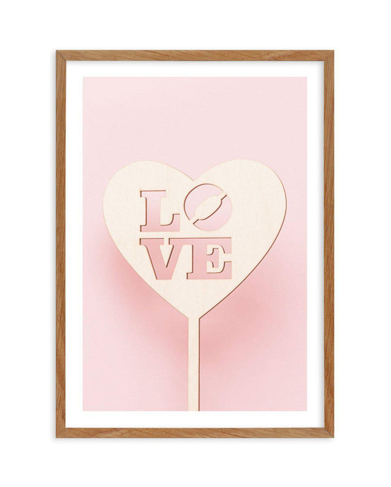 Love Sign Art Print-PRINT-Olive et Oriel-Olive et Oriel-50x70 cm | 19.6" x 27.5"-Walnut-With White Border-Buy-Australian-Art-Prints-Online-with-Olive-et-Oriel-Your-Artwork-Specialists-Austrailia-Decorate-With-Coastal-Photo-Wall-Art-Prints-From-Our-Beach-House-Artwork-Collection-Fine-Poster-and-Framed-Artwork