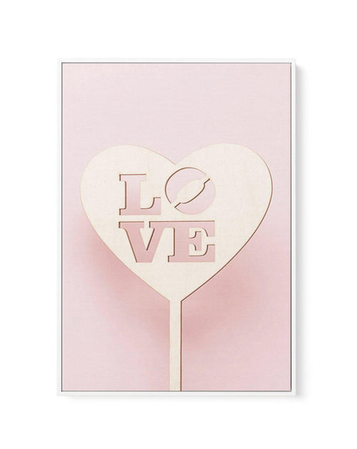 Love Sign | Framed Canvas-CANVAS-You can shop wall art online with Olive et Oriel for everything from abstract art to fun kids wall art. Our beautiful modern art prints and canvas art are available from large canvas prints to wall art paintings and our proudly Australian artwork collection offers only the highest quality framed large wall art and canvas art Australia - You can buy fashion photography prints or Hampton print posters and paintings on canvas from Olive et Oriel and have them delive