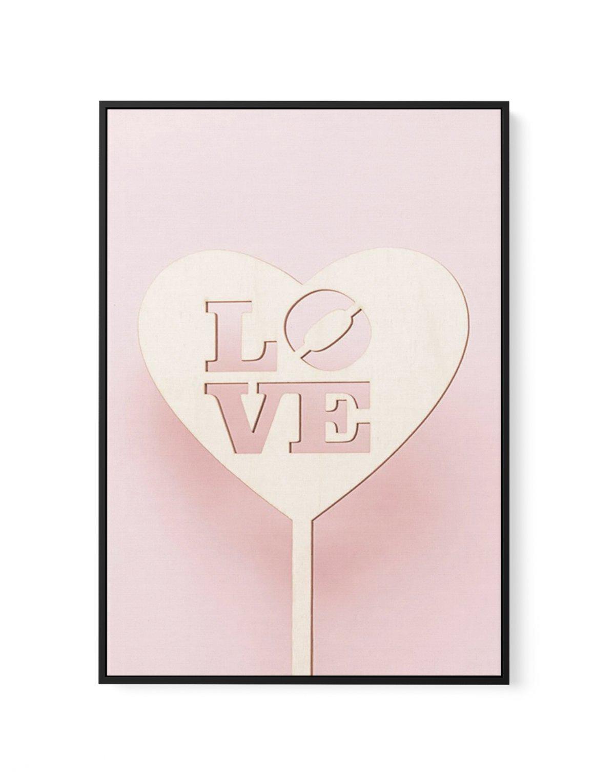 Love Sign | Framed Canvas-CANVAS-You can shop wall art online with Olive et Oriel for everything from abstract art to fun kids wall art. Our beautiful modern art prints and canvas art are available from large canvas prints to wall art paintings and our proudly Australian artwork collection offers only the highest quality framed large wall art and canvas art Australia - You can buy fashion photography prints or Hampton print posters and paintings on canvas from Olive et Oriel and have them delive