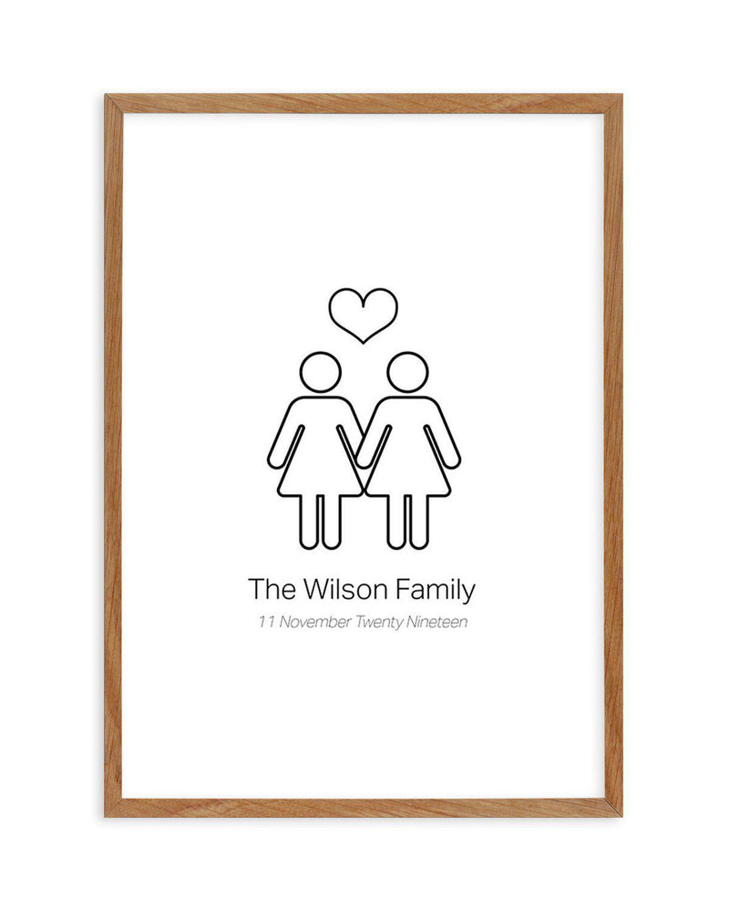 Love Wins Couple Print Art Print-PRINT-Olive et Oriel-Olive et Oriel-50x70 cm | 19.6" x 27.5"-Walnut-With White Border-Buy-Australian-Art-Prints-Online-with-Olive-et-Oriel-Your-Artwork-Specialists-Austrailia-Decorate-With-Coastal-Photo-Wall-Art-Prints-From-Our-Beach-House-Artwork-Collection-Fine-Poster-and-Framed-Artwork