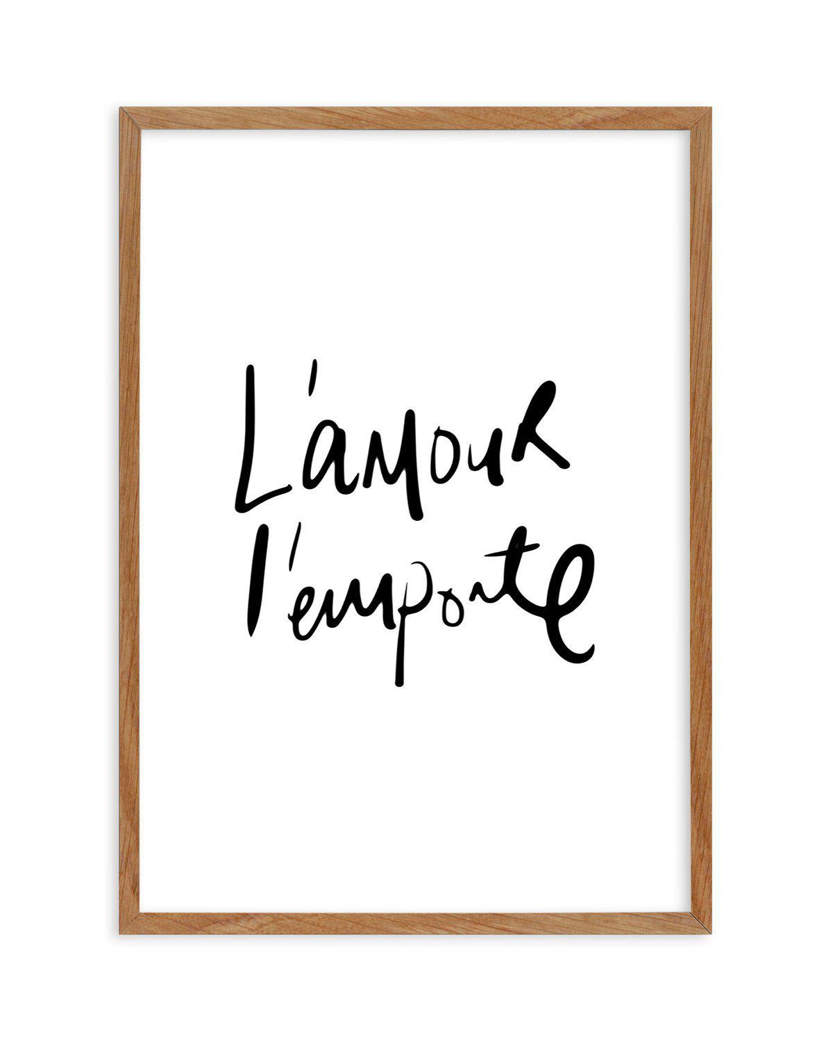 Love Wins | L'amour l'emporte Art Print-PRINT-Olive et Oriel-Olive et Oriel-50x70 cm | 19.6" x 27.5"-Walnut-With White Border-Buy-Australian-Art-Prints-Online-with-Olive-et-Oriel-Your-Artwork-Specialists-Austrailia-Decorate-With-Coastal-Photo-Wall-Art-Prints-From-Our-Beach-House-Artwork-Collection-Fine-Poster-and-Framed-Artwork