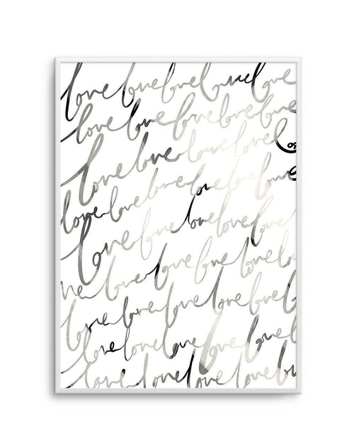 Love Written Art Print-PRINT-Olive et Oriel-Olive et Oriel-A5 | 5.8" x 8.3" | 14.8 x 21cm-Unframed Art Print-With White Border-Buy-Australian-Art-Prints-Online-with-Olive-et-Oriel-Your-Artwork-Specialists-Austrailia-Decorate-With-Coastal-Photo-Wall-Art-Prints-From-Our-Beach-House-Artwork-Collection-Fine-Poster-and-Framed-Artwork