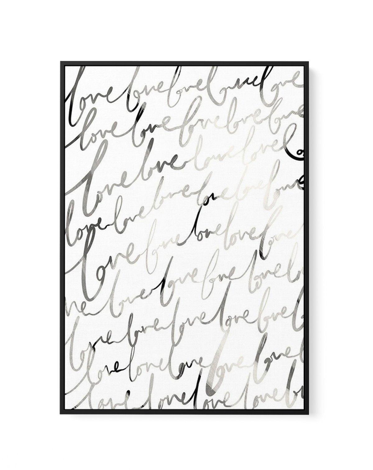 Love Written | Framed Canvas-CANVAS-You can shop wall art online with Olive et Oriel for everything from abstract art to fun kids wall art. Our beautiful modern art prints and canvas art are available from large canvas prints to wall art paintings and our proudly Australian artwork collection offers only the highest quality framed large wall art and canvas art Australia - You can buy fashion photography prints or Hampton print posters and paintings on canvas from Olive et Oriel and have them del