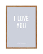 Love You Forever & Always | Grey BG Art Print-PRINT-Olive et Oriel-Olive et Oriel-50x70 cm | 19.6" x 27.5"-Walnut-With White Border-Buy-Australian-Art-Prints-Online-with-Olive-et-Oriel-Your-Artwork-Specialists-Austrailia-Decorate-With-Coastal-Photo-Wall-Art-Prints-From-Our-Beach-House-Artwork-Collection-Fine-Poster-and-Framed-Artwork