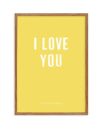Love You Forever & Always | Lemon BG Art Print-PRINT-Olive et Oriel-Olive et Oriel-50x70 cm | 19.6" x 27.5"-Walnut-With White Border-Buy-Australian-Art-Prints-Online-with-Olive-et-Oriel-Your-Artwork-Specialists-Austrailia-Decorate-With-Coastal-Photo-Wall-Art-Prints-From-Our-Beach-House-Artwork-Collection-Fine-Poster-and-Framed-Artwork