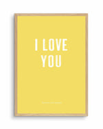 Love You Forever & Always | Lemon BG Art Print-PRINT-Olive et Oriel-Olive et Oriel-A4 | 8.3" x 11.7" | 21 x 29.7cm-Oak-With White Border-Buy-Australian-Art-Prints-Online-with-Olive-et-Oriel-Your-Artwork-Specialists-Austrailia-Decorate-With-Coastal-Photo-Wall-Art-Prints-From-Our-Beach-House-Artwork-Collection-Fine-Poster-and-Framed-Artwork