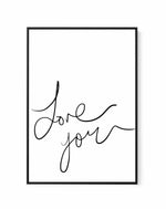 Love You | Hand Scripted | Framed Canvas-CANVAS-You can shop wall art online with Olive et Oriel for everything from abstract art to fun kids wall art. Our beautiful modern art prints and canvas art are available from large canvas prints to wall art paintings and our proudly Australian artwork collection offers only the highest quality framed large wall art and canvas art Australia - You can buy fashion photography prints or Hampton print posters and paintings on canvas from Olive et Oriel and h