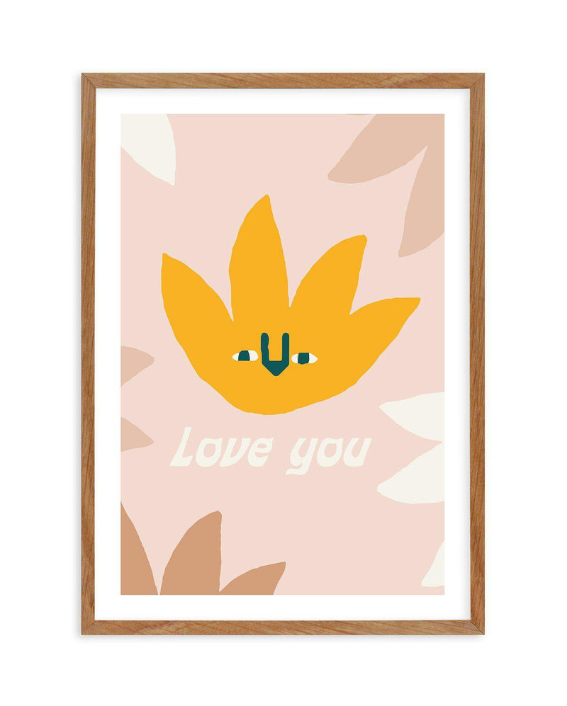 Love You | Wildflower Art Print-PRINT-Olive et Oriel-Olive et Oriel-Buy-Australian-Art-Prints-Online-with-Olive-et-Oriel-Your-Artwork-Specialists-Austrailia-Decorate-With-Coastal-Photo-Wall-Art-Prints-From-Our-Beach-House-Artwork-Collection-Fine-Poster-and-Framed-Artwork