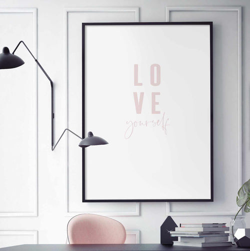 Love Yourself | 2 Colour Options Art Print-PRINT-Olive et Oriel-Olive et Oriel-Buy-Australian-Art-Prints-Online-with-Olive-et-Oriel-Your-Artwork-Specialists-Austrailia-Decorate-With-Coastal-Photo-Wall-Art-Prints-From-Our-Beach-House-Artwork-Collection-Fine-Poster-and-Framed-Artwork